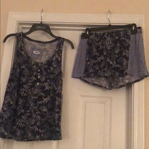 Lucky Brand Navy Pajama Set